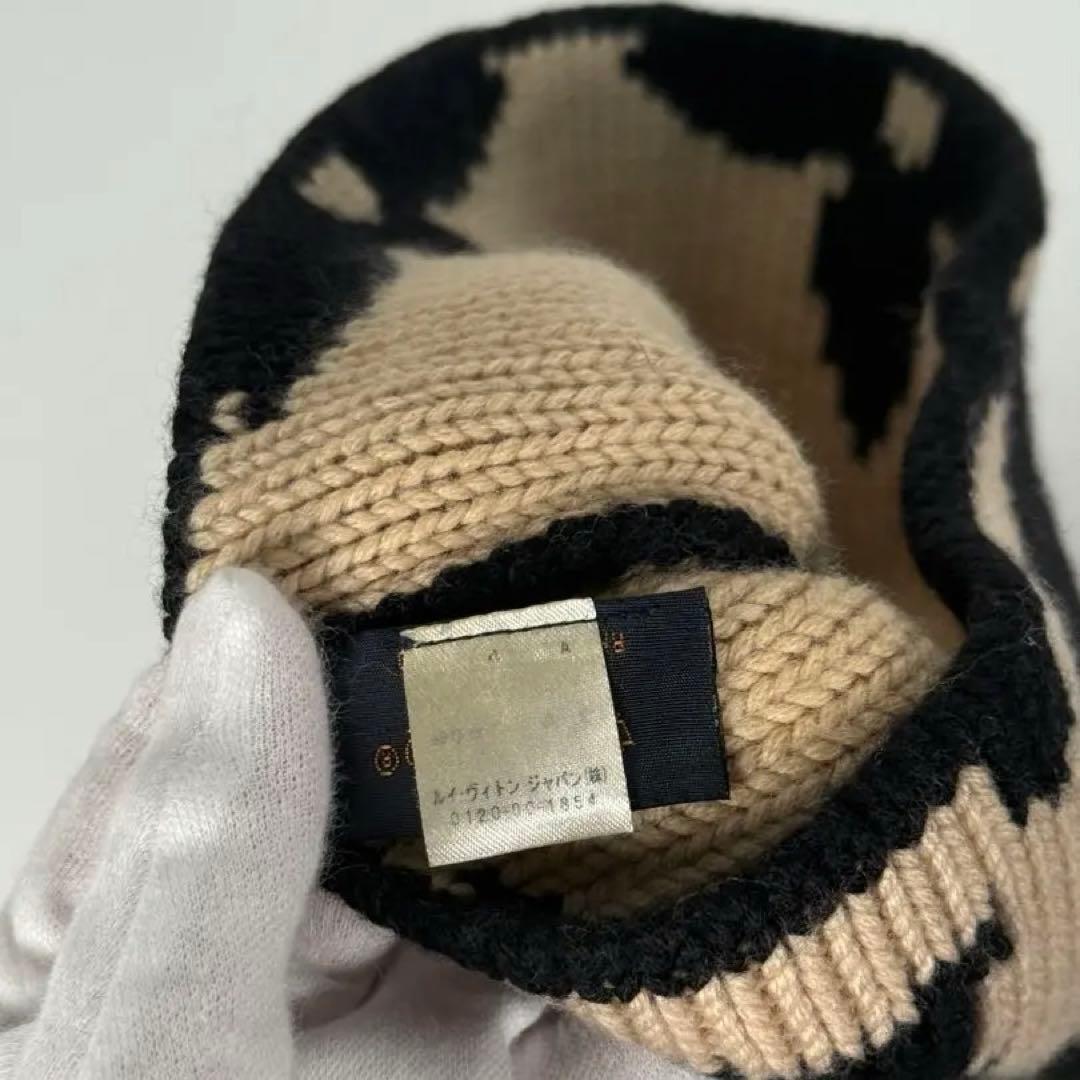 美品 LOUIS VUITTON ウール ボネ モーニング ラム ニット帽