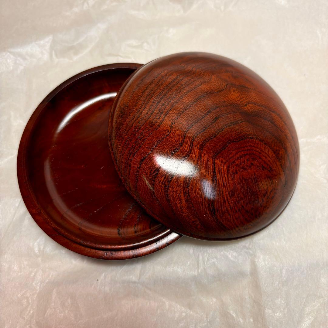 大丸百貨店　欅拭き漆　香合 小物入れ　木製　木工芸　伝統工芸