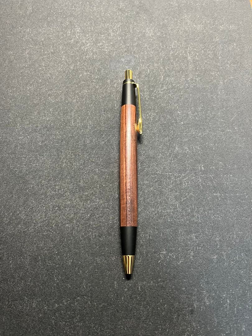 野原工芸　木のシャープペンシル　旧型　キングウッド　ゴールドクリップ