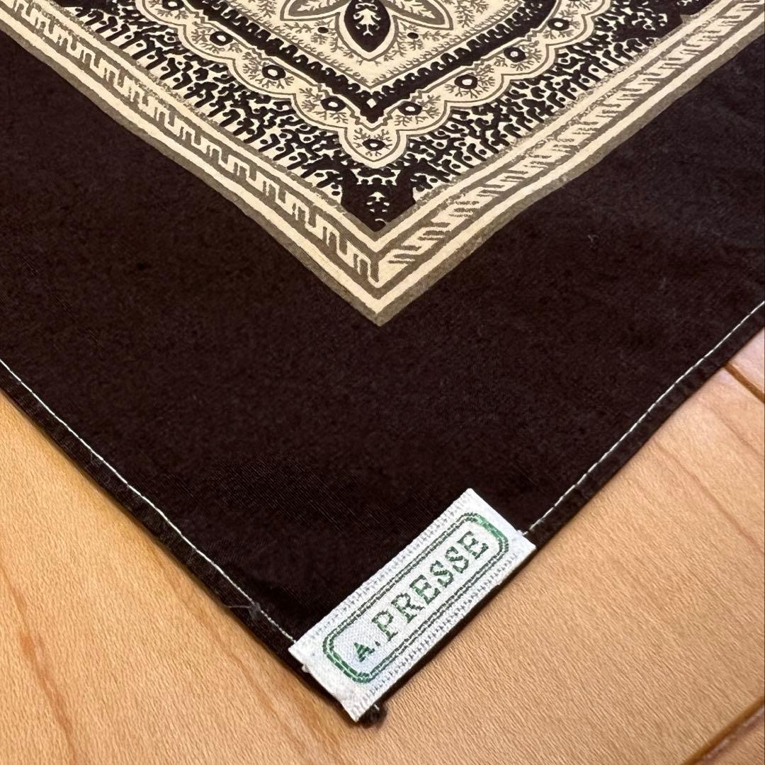 A.PRESSE アプレッセ ペイズリー バンダナ ハンカチ