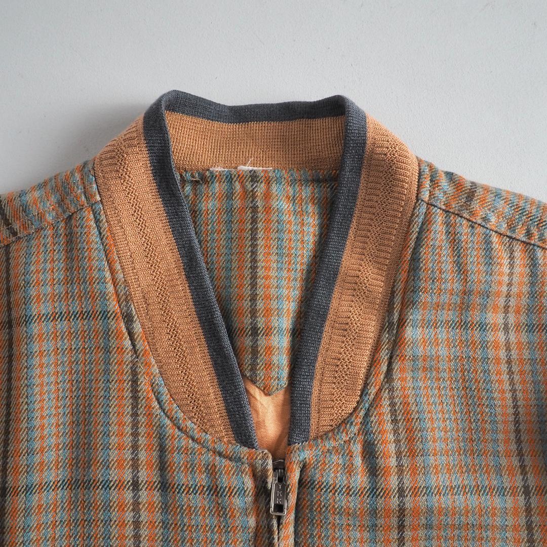 ラコステ　ブルゾン　スイングトップ　チェック柄　ワニ刺繡　美品