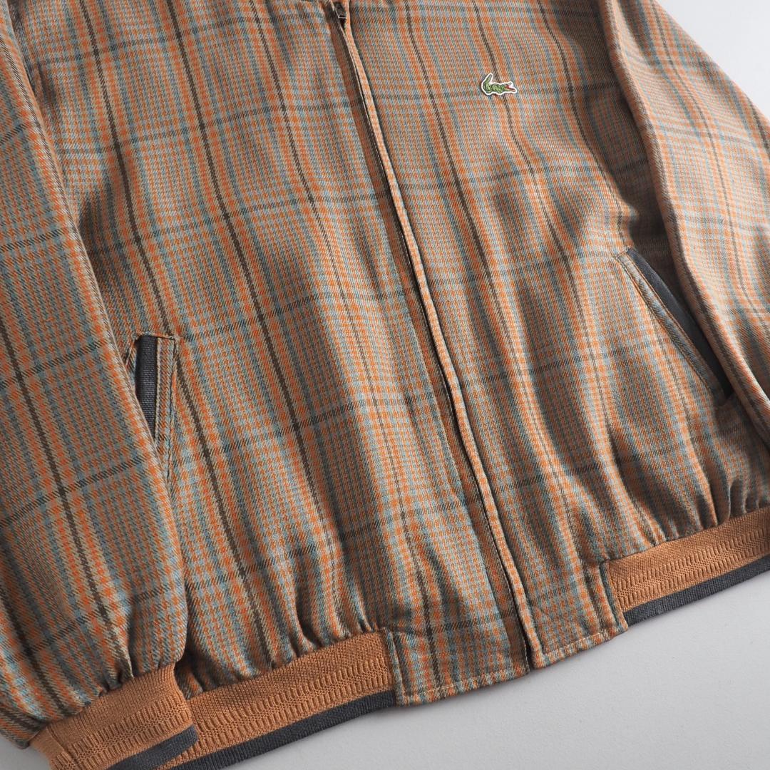 ラコステ　ブルゾン　スイングトップ　チェック柄　ワニ刺繡　美品