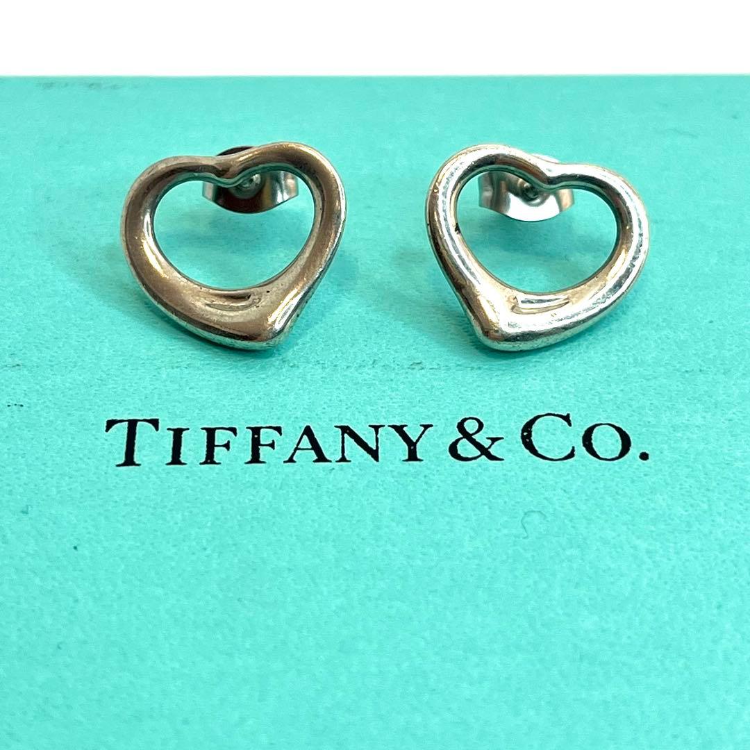 TIFFANY&Co. ティファニー オープンハート ピアス シルバー925
