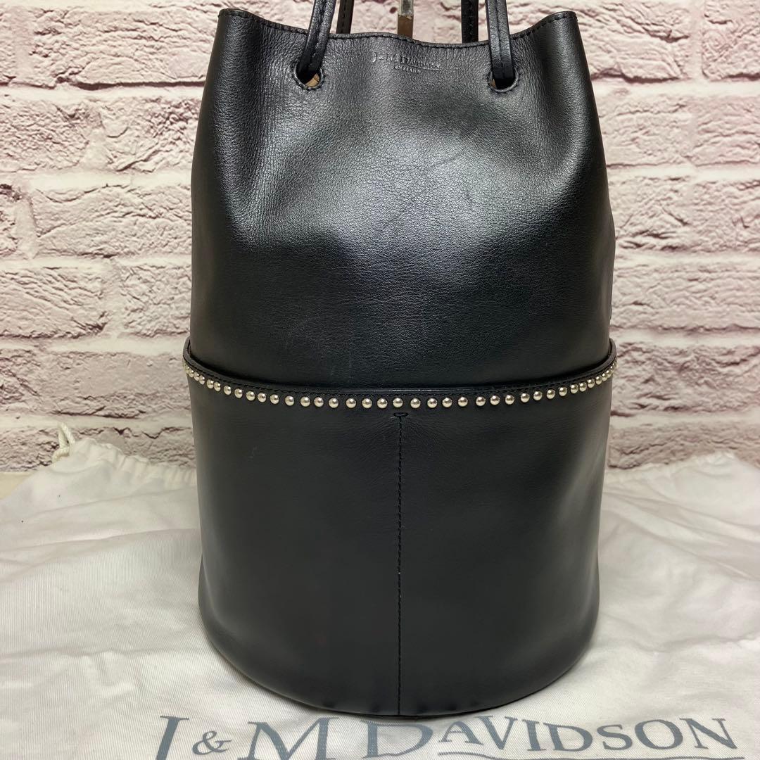 J&M Davidson✨デイジー ウィズ スタッズ 巾着 黒 バンドバッグ