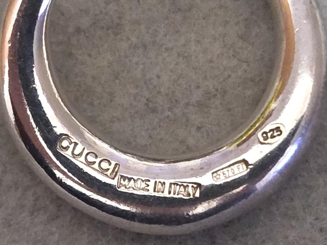 GUCCIグッチ サークル SILVER925 ユニセックスピアス　42766