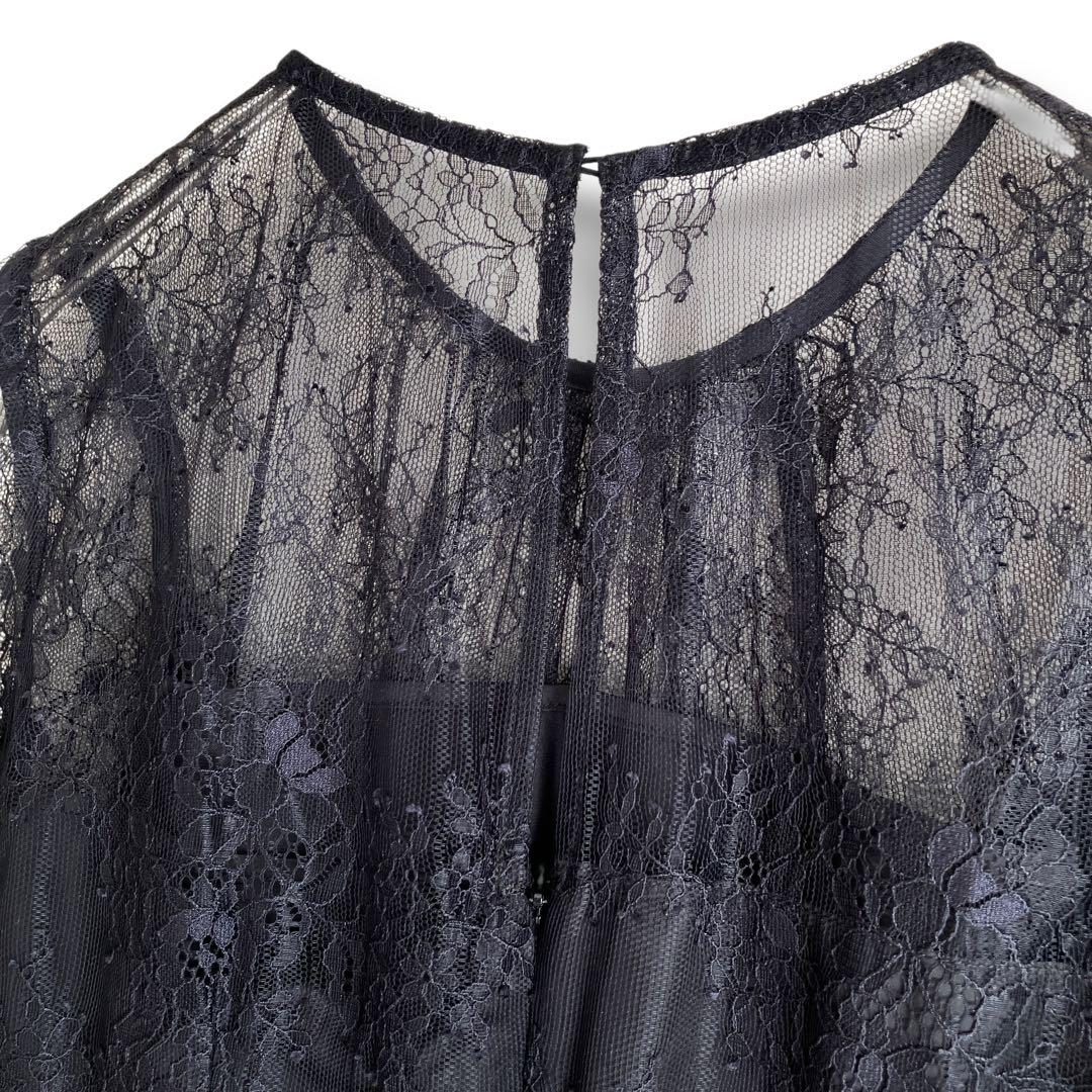 新品✨セルフォード　総レースオールインワンドレス　結婚式　パーティー　ブラック