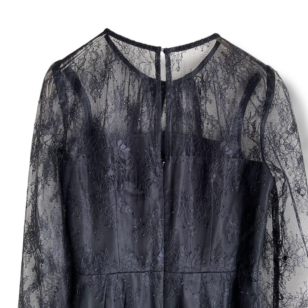 新品✨セルフォード　総レースオールインワンドレス　結婚式　パーティー　ブラック