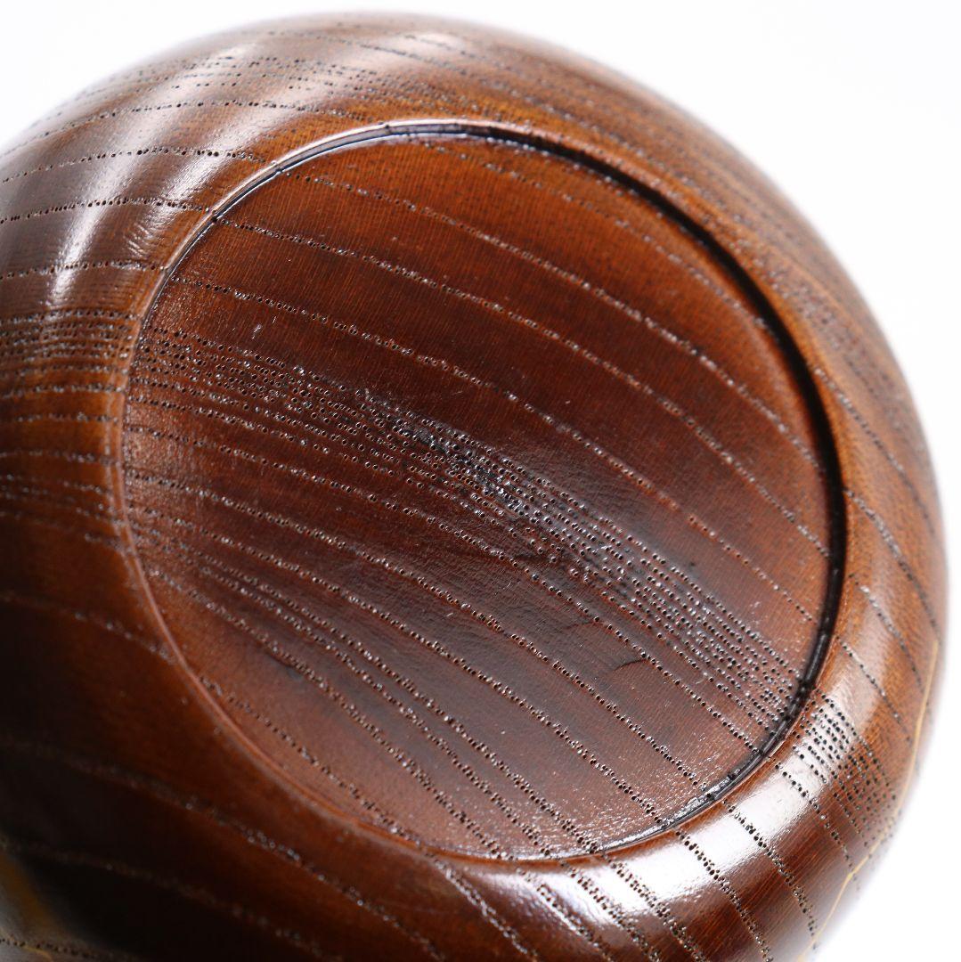 中出松峰作 欅拭漆 蔦蒔絵 平棗 茶道具 共箱　V868　N6