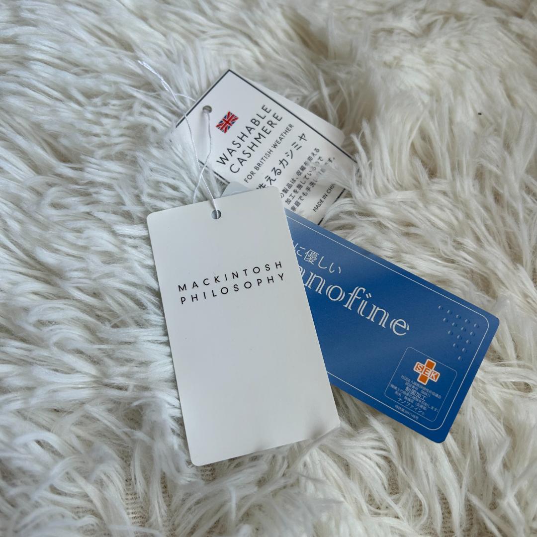 未使用 マッキントッシュフィロソフィー カシミヤ100% 大判ストール マフラー