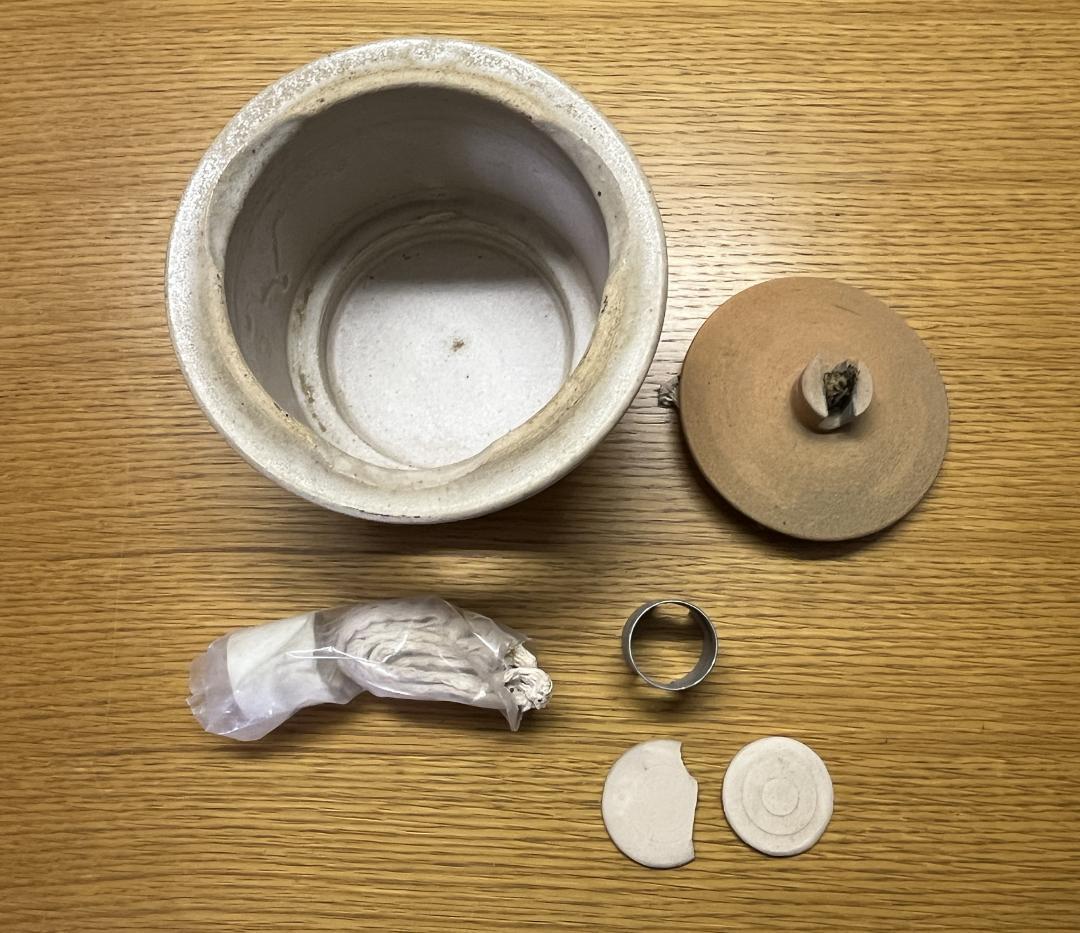 煎茶の道具　アンティーク　炉　未使用品