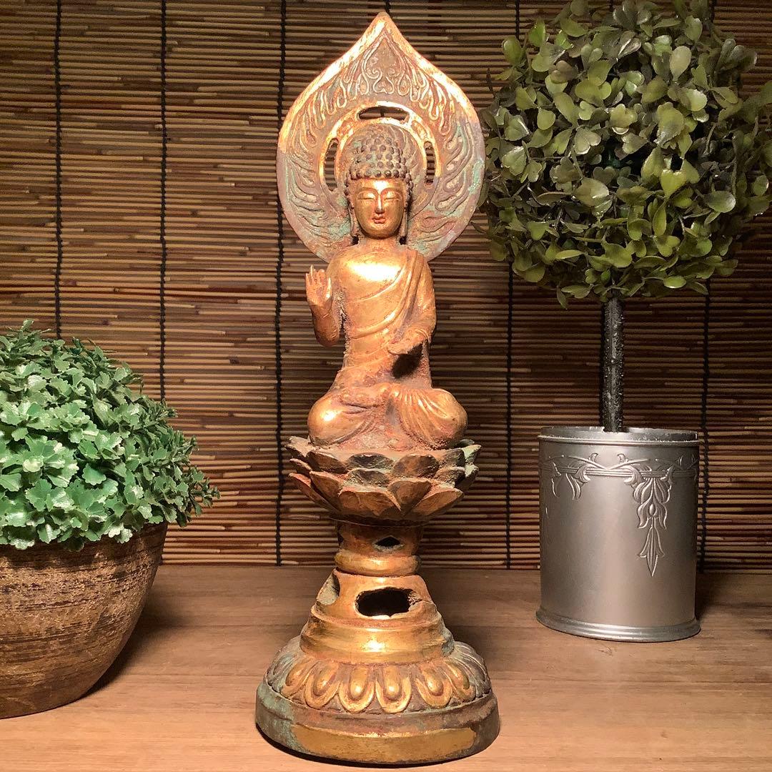 朝鮮・三国時代「秘仏・阿弥陀如来坐像」高句麗・百済・新羅・寺院仏閣・鍍金銅仏