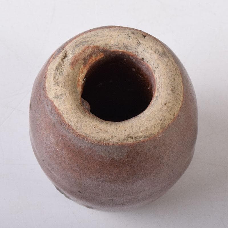 茶道具　瀬戸焼　古瀬戸　おもり形　蓋置　時代箱　C　R8305