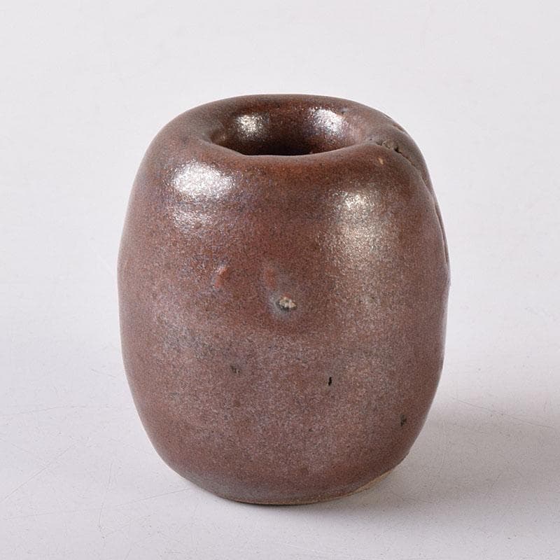 茶道具　瀬戸焼　古瀬戸　おもり形　蓋置　時代箱　C　R8305