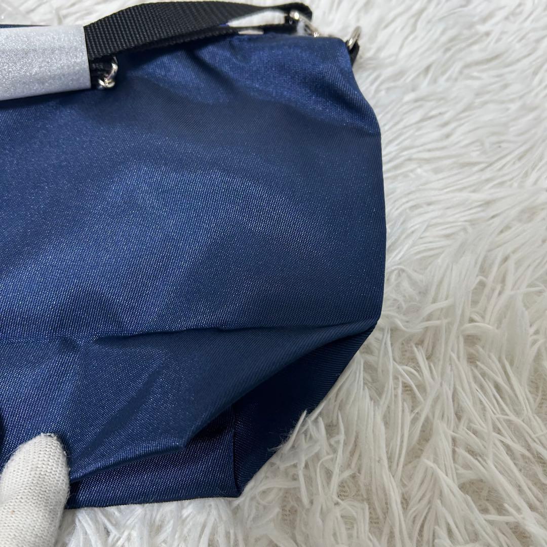 【新品未使用✨タグ付き/ダンロップコラボ】ファミリア　ショルダーバッグ　ネイビー
