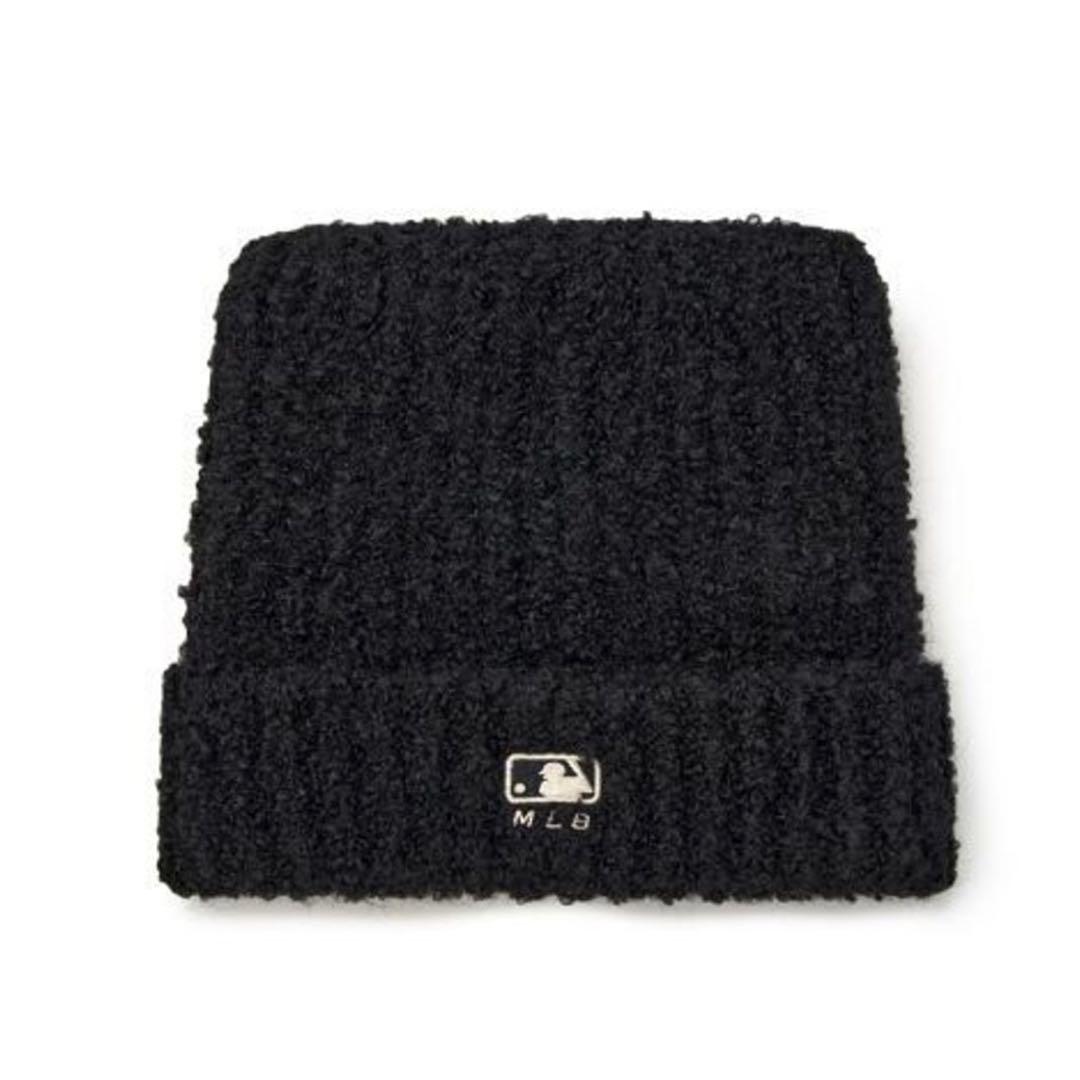 【新品未使用】 韓国限定 MLB Korea 黒 猫耳ニット帽 カリナ着用