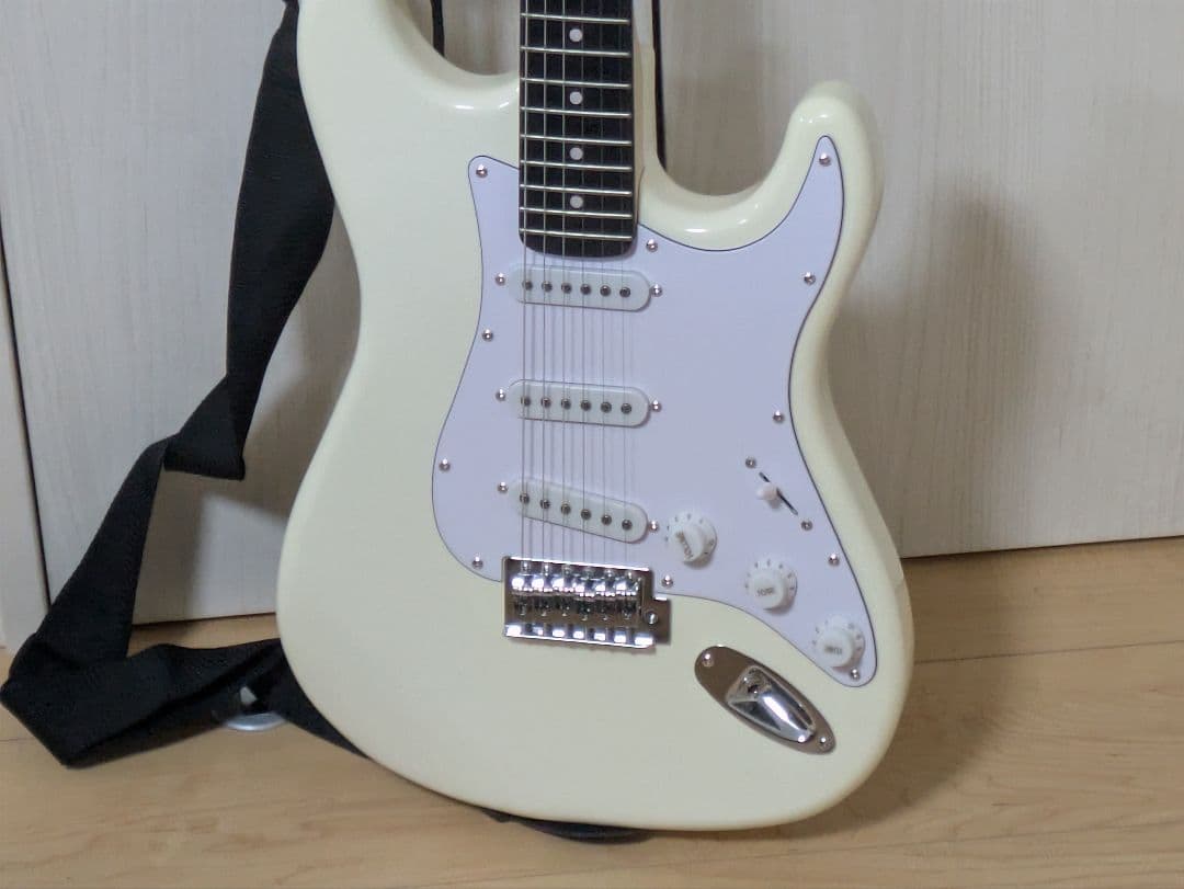 Photogenic エレキギター ホワイト ジャック線+ソフトケース付