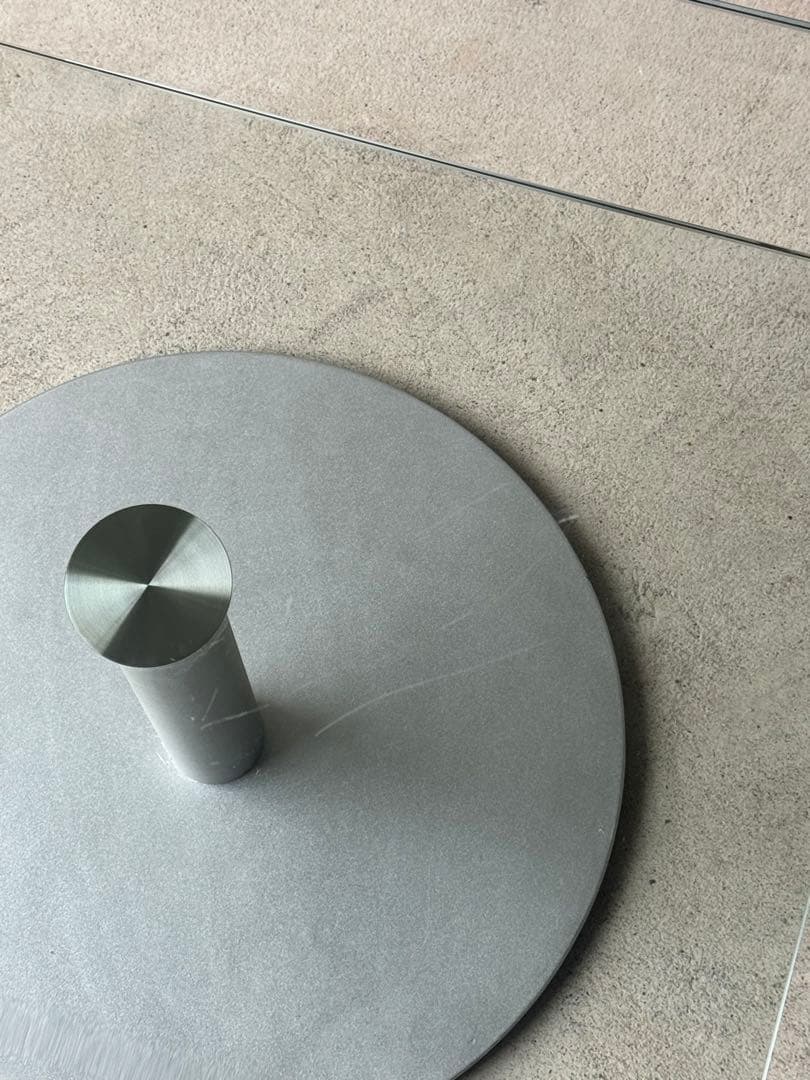 ガラストップサイドテーブル　スペースエイジ　ミッドセンチュリー　ポストモダン