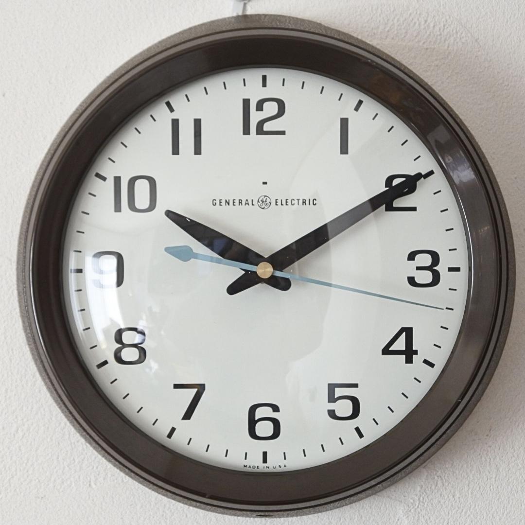 70's GENERAL ELECTRIC 壁掛け時計 スクールクロック