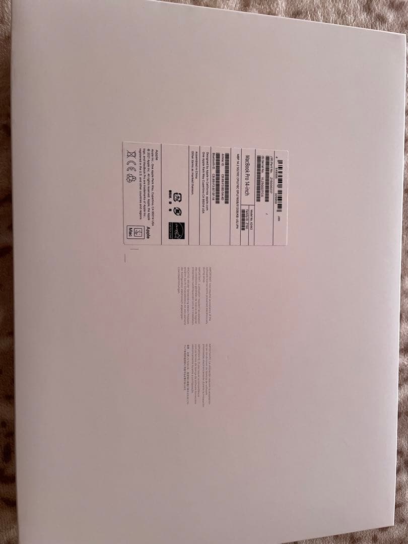 14インチMacBookM1pro 10CPU16GPU US keyboard