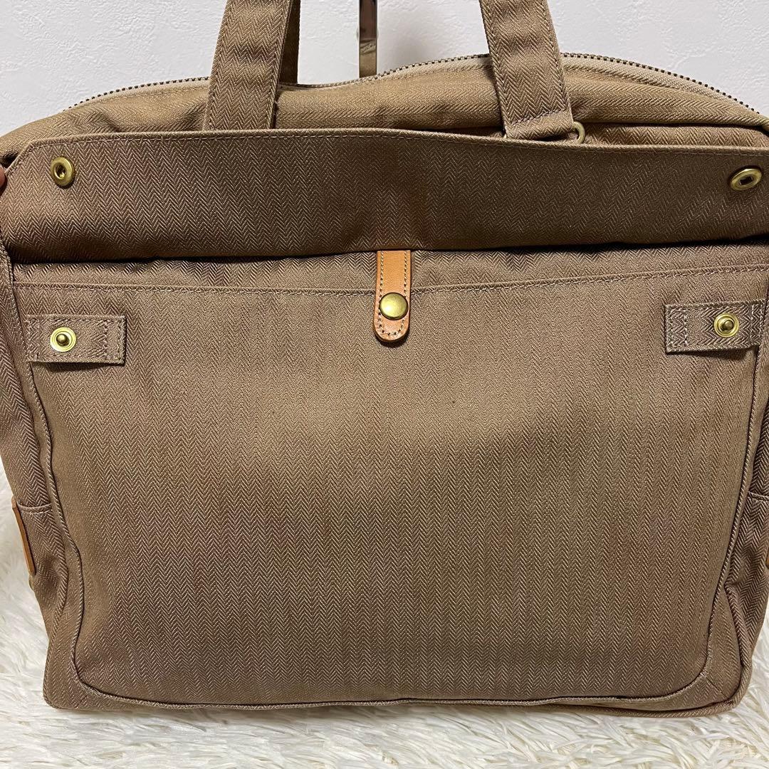 ポーター CITY ビジネスバッグ トートバッグ ベージュ キャンバス レザー