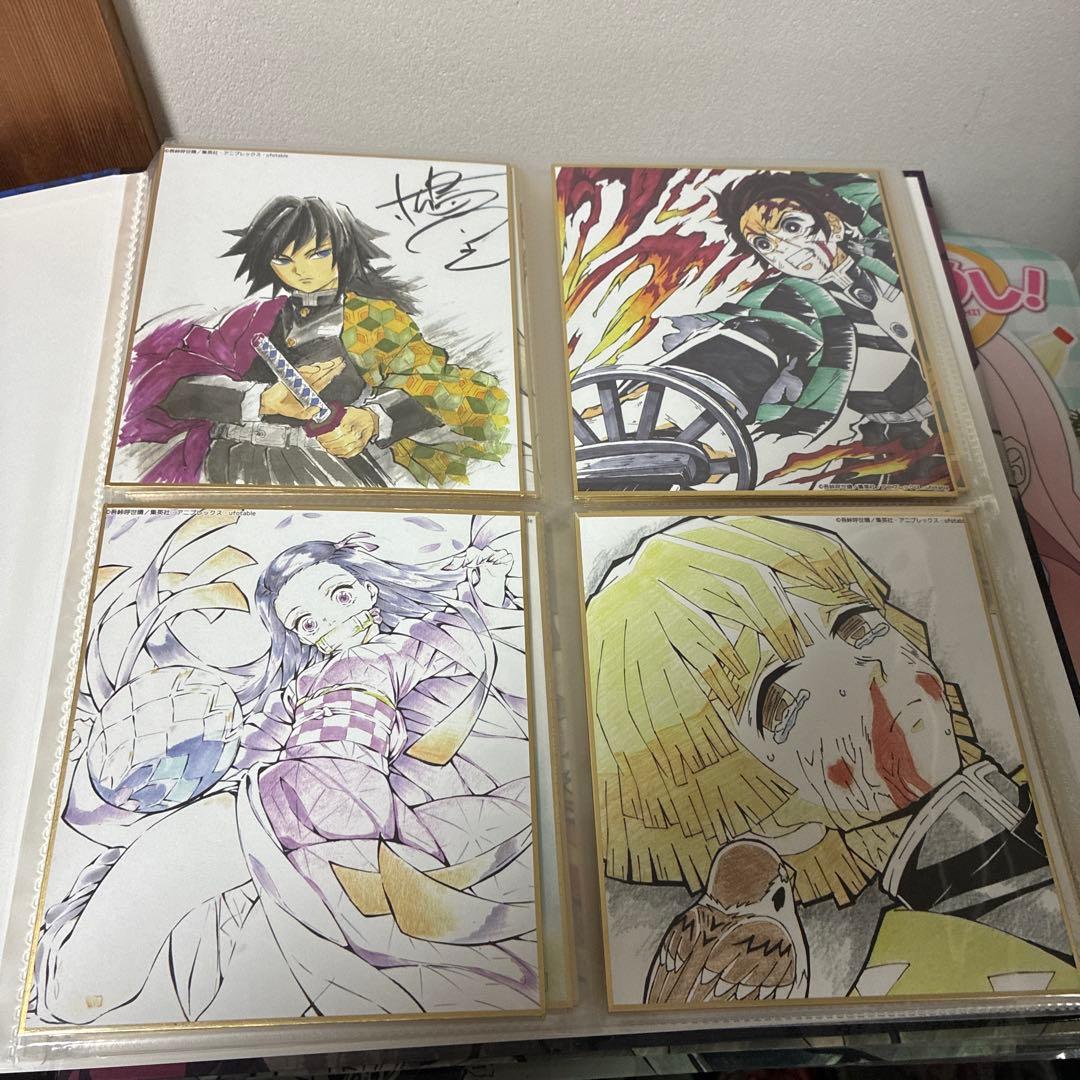 鬼滅の刃 全集中展 複製色紙拾集帳　複製ミニ色紙 壱 弍 参 肆 伍　フルコンプ