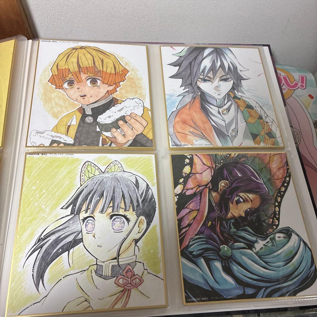 鬼滅の刃 全集中展 複製色紙拾集帳　複製ミニ色紙 壱 弍 参 肆 伍　フルコンプ