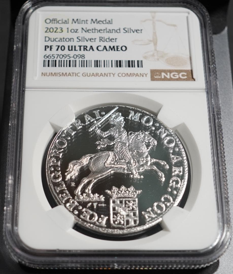 2023年 デュカトン ライダー NGC PF70UC 馬上の騎士 オランダ