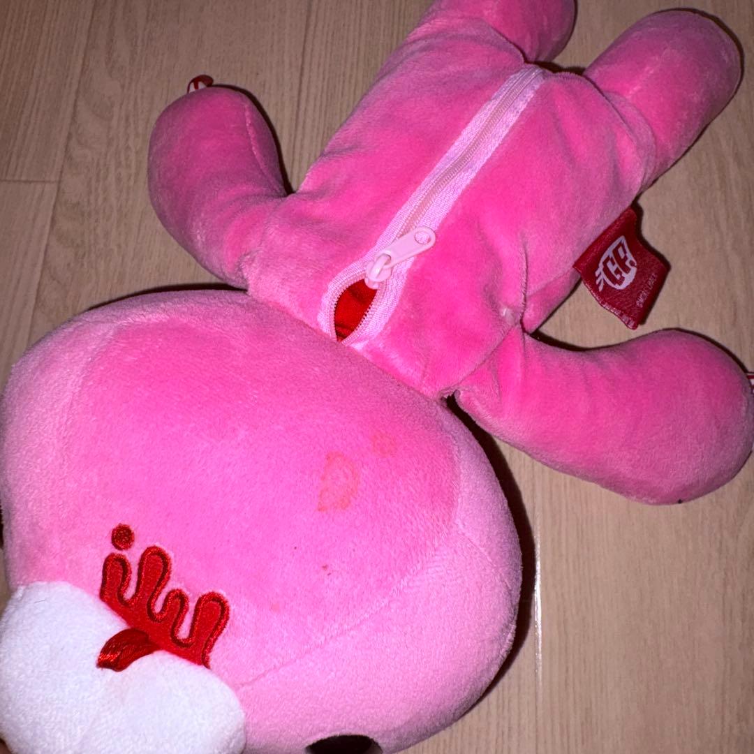 希少 脱グルーミー咬筋力自慢ポーチ カラビナ付き ピンク CGP-177