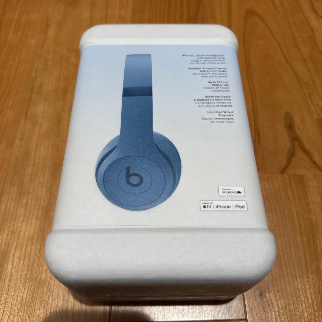 Beats Solo 4 ワイヤレスヘッドフォン 青 スレートブルー