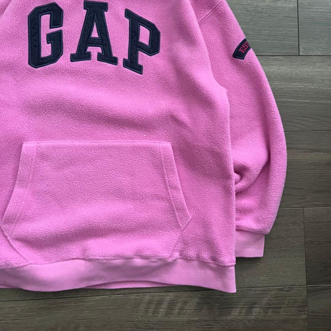90s OLD GAP ギャップ パーカー archive ピンク 短丈 y2k