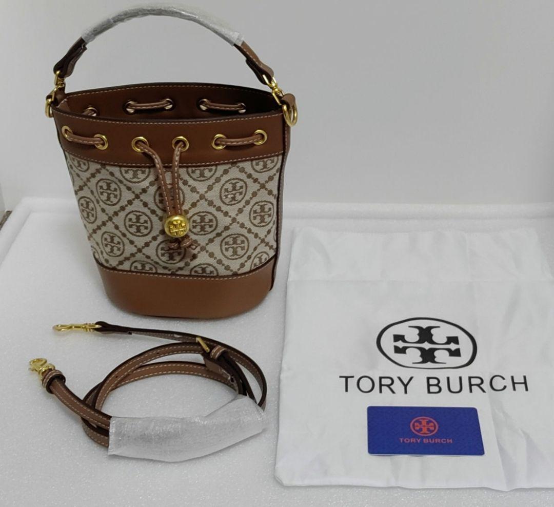 椿様。美品 TORY BURCH ショルダーバッグ Tモノグラム ジャガード