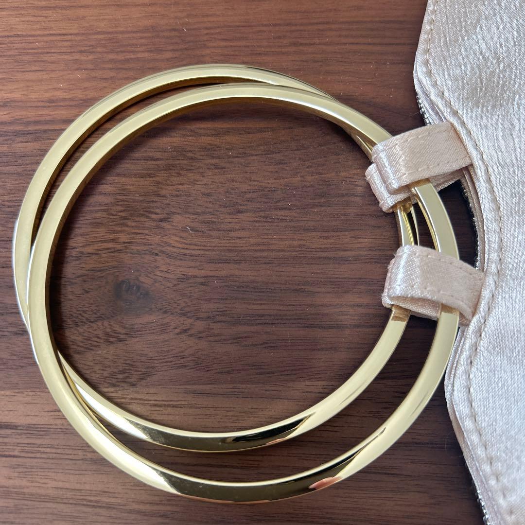 aimerハンドル付きビーズ刺繍バッグ