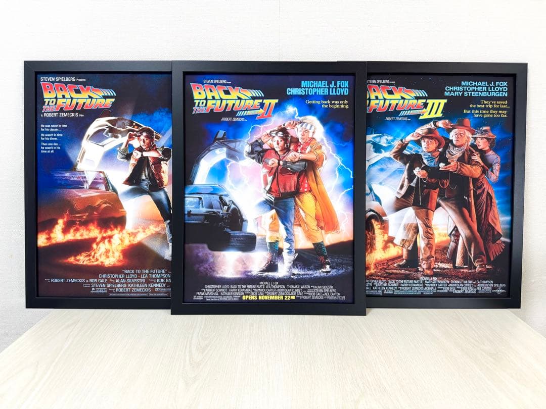 276.フレーム付きキャンバスアート　映画ポスター　バックトゥーザ・フューチャー