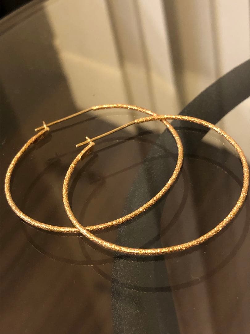 スタージュエリー K18YG フープピアス 両耳用