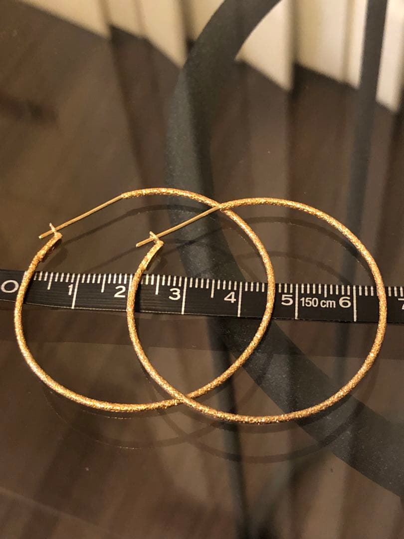 スタージュエリー K18YG フープピアス 両耳用