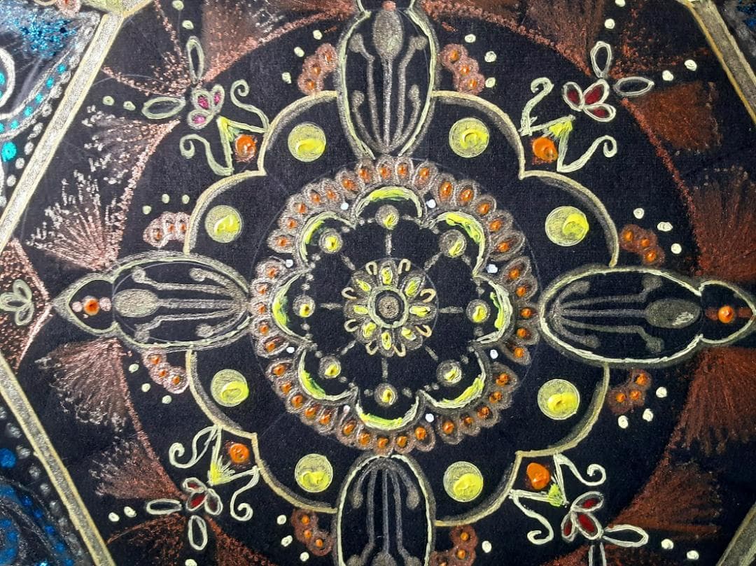 五十嵐由家　曼荼羅画４１５「神性なる場所」