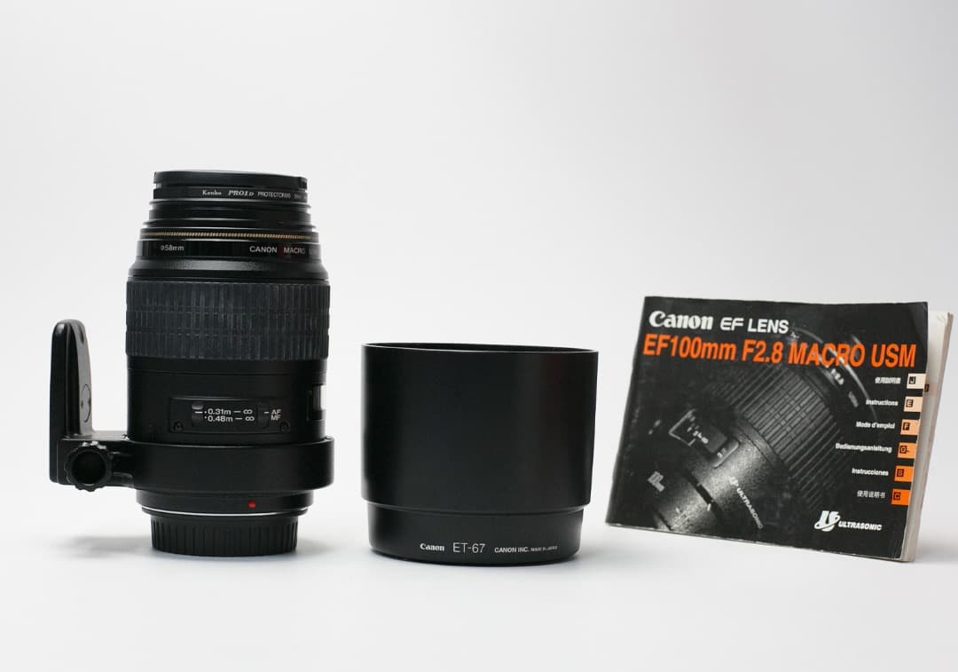 Canon EF 100mm f/2.8 マクロ USM レンズ（作例あり）