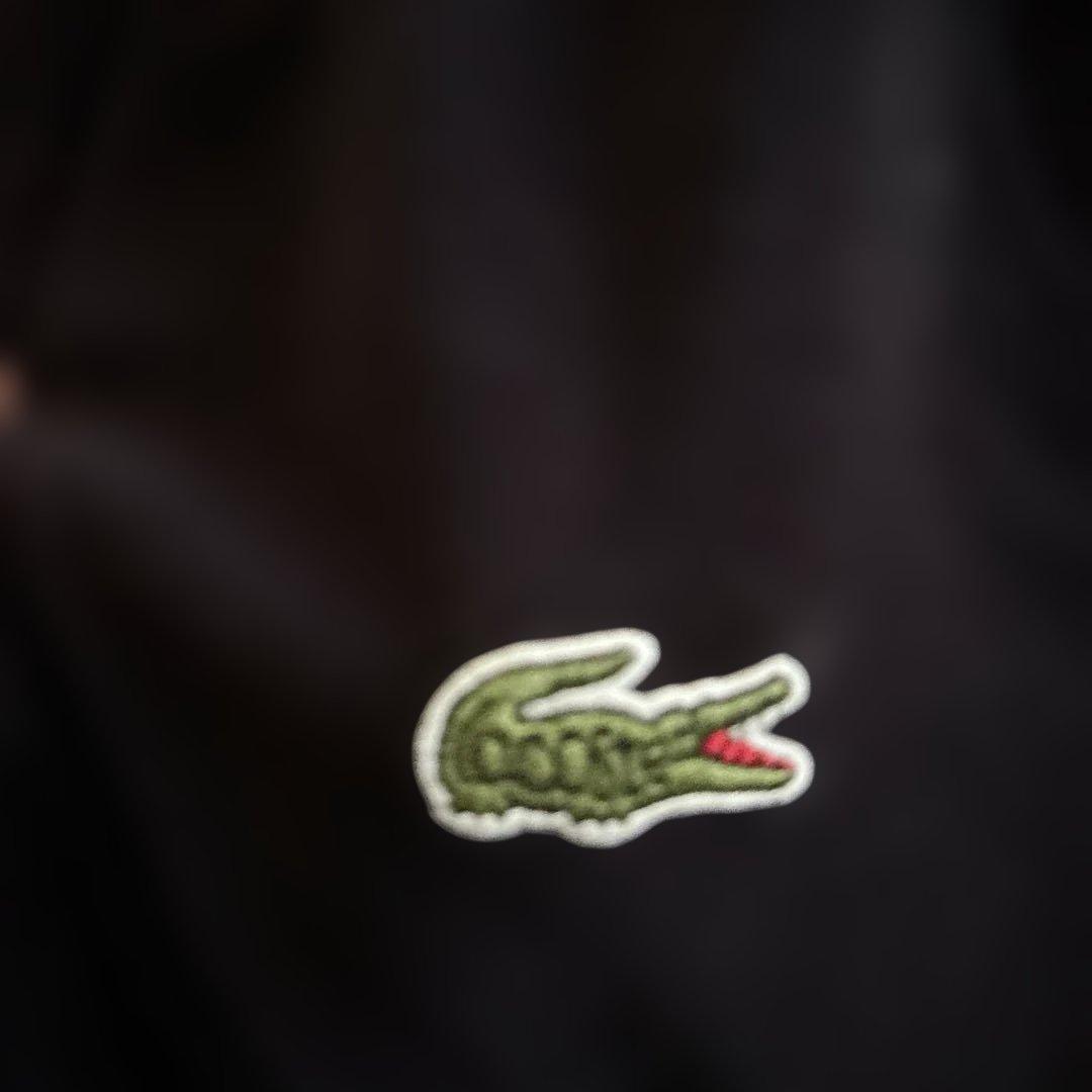 LACOSTE ブラック ジャンパー US S ベロア