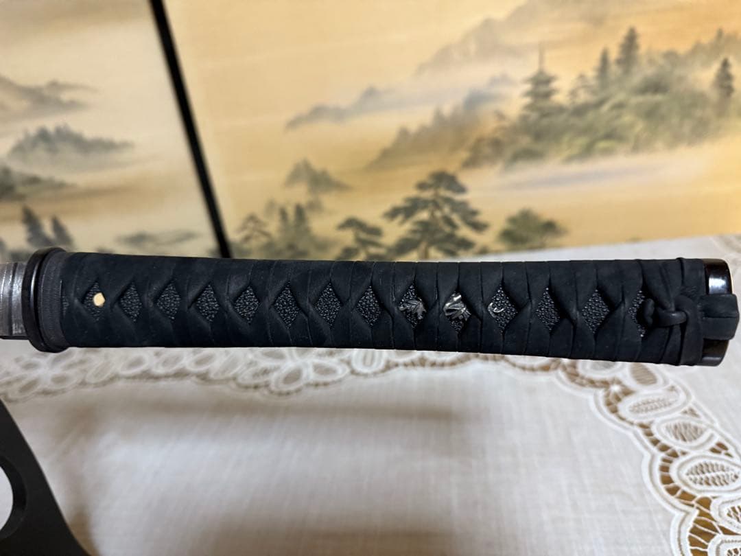 居合刀　姫鶴一文字　黒合皮巻（ひめつるいちもんじ　くろごうひまき）