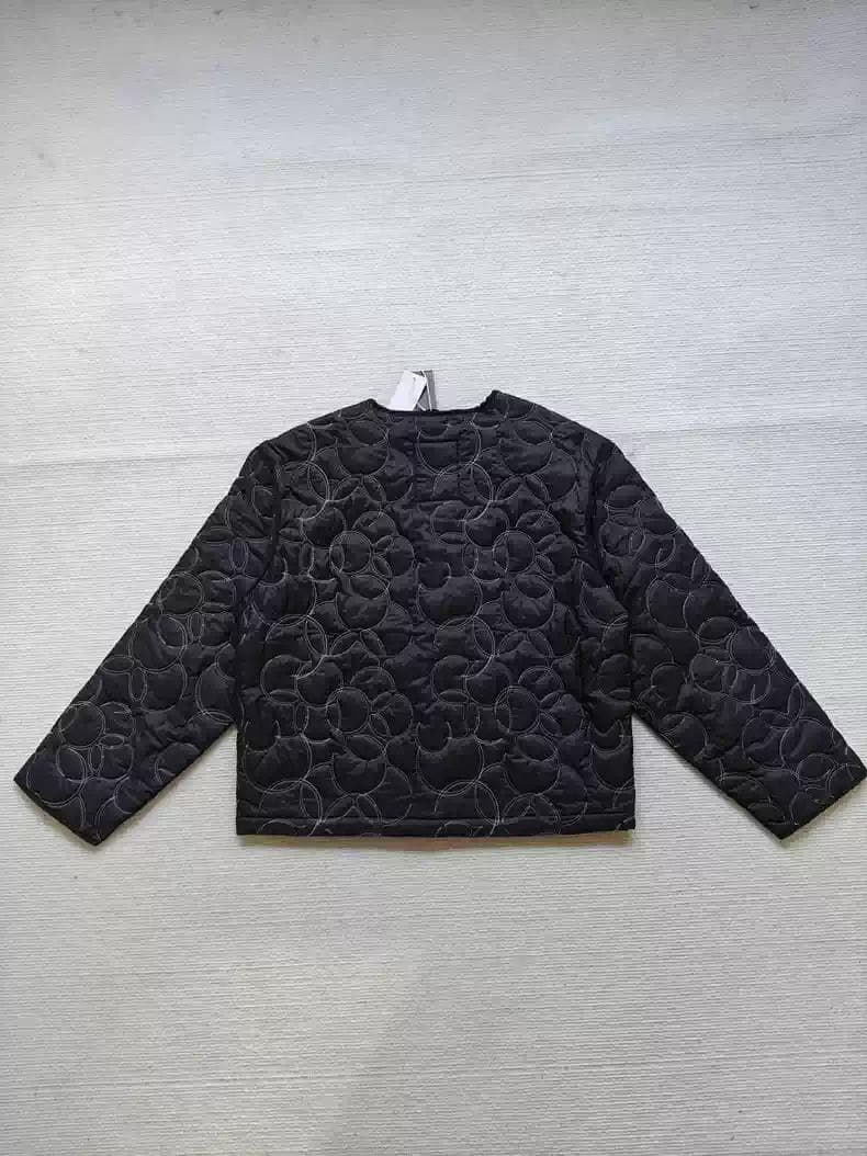 adidas キルティングジャケット 黒