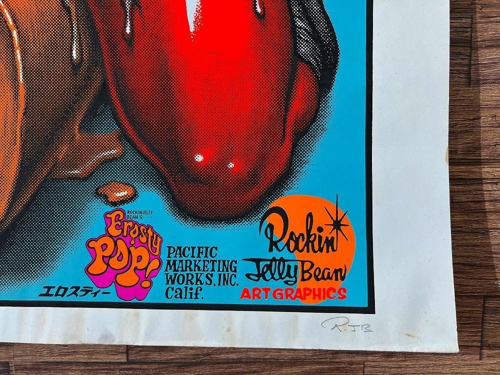 激レア 限定500枚 90s初期 エロスティカ ロッキンジェリービーン ポスター