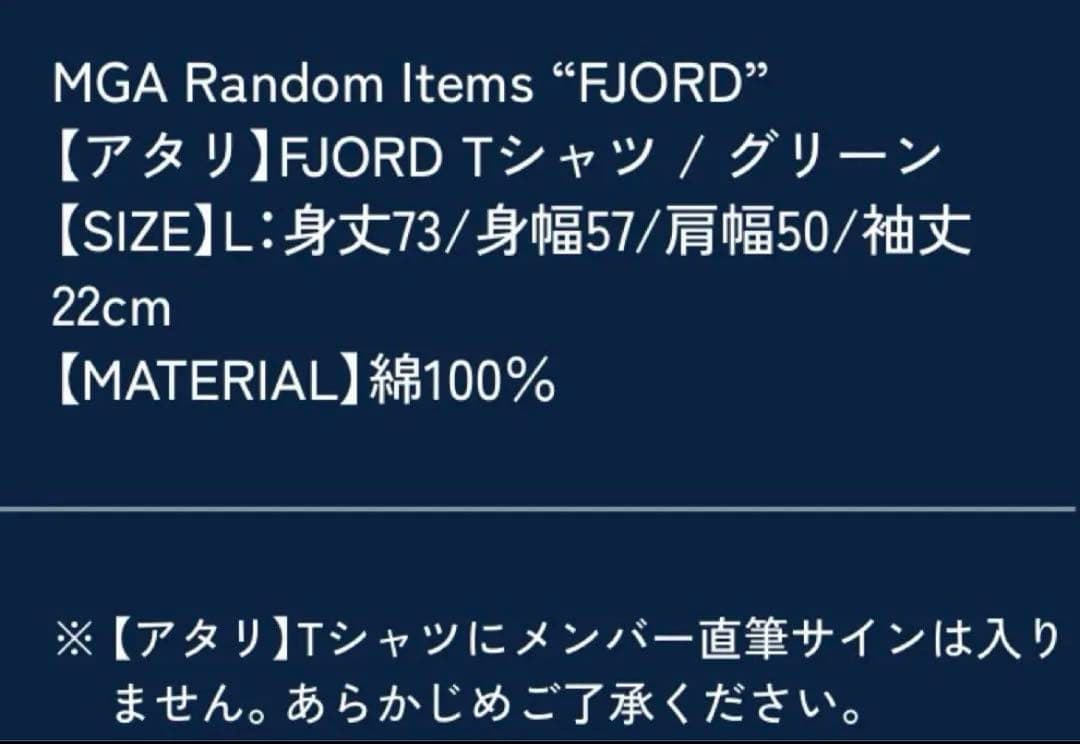 Mrs.Green Apple フィヨルド【アタリ】Tシャツ　ミセス