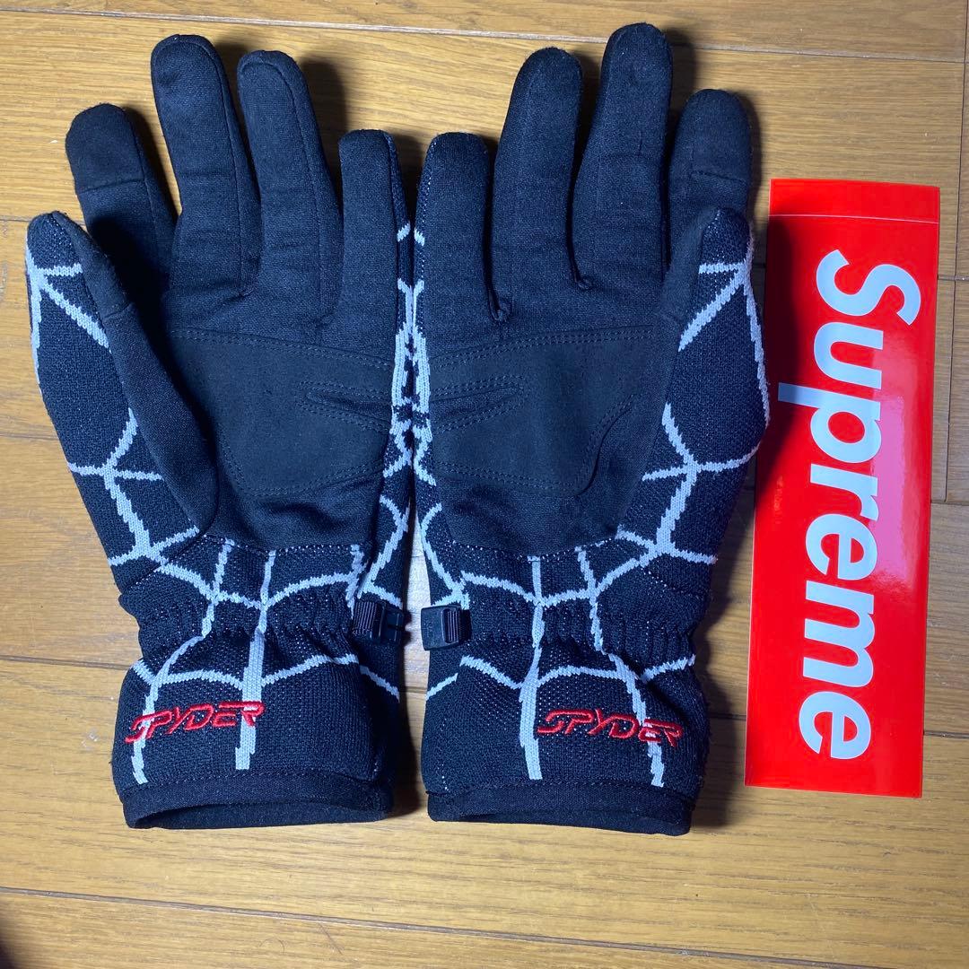 24fw Supreme×Spyder gloves Mサイズ BLACK
