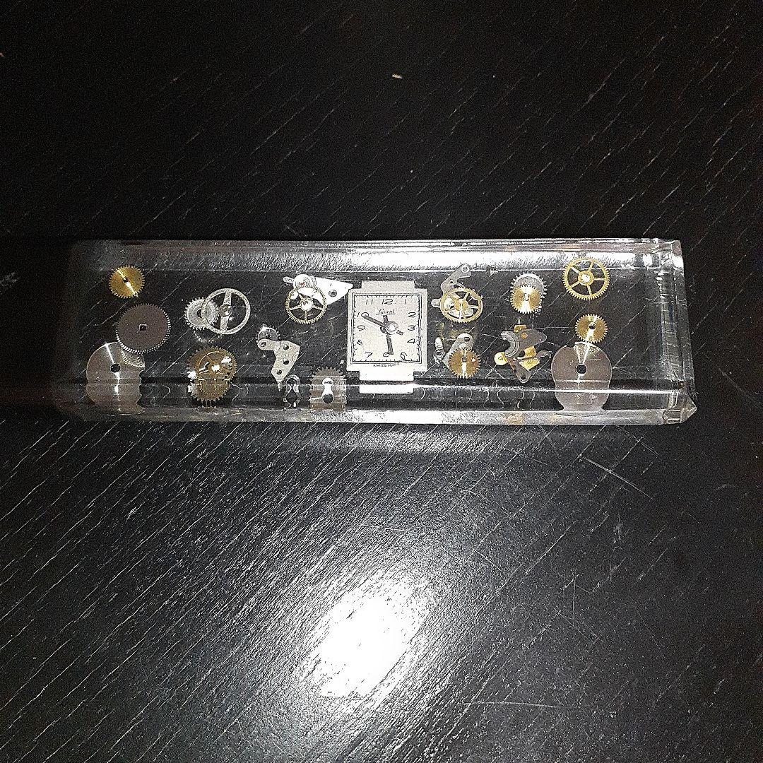 激レア　スイス時計　パーツ封入　ペーパーナイフ　中古品