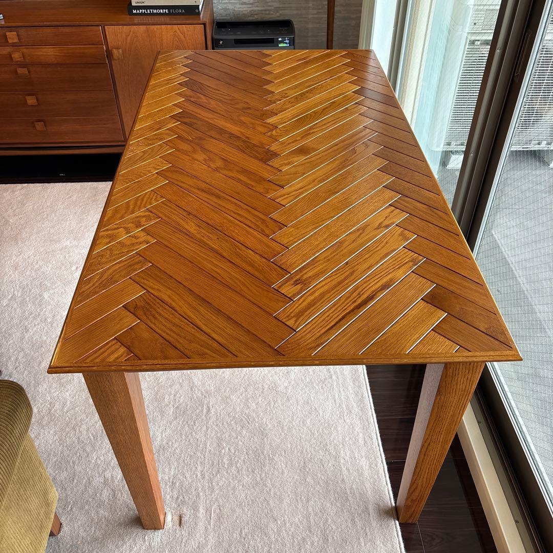 ばじ　アクメファニチャー ダイニングテーブル　ヘリンボーン　ACME