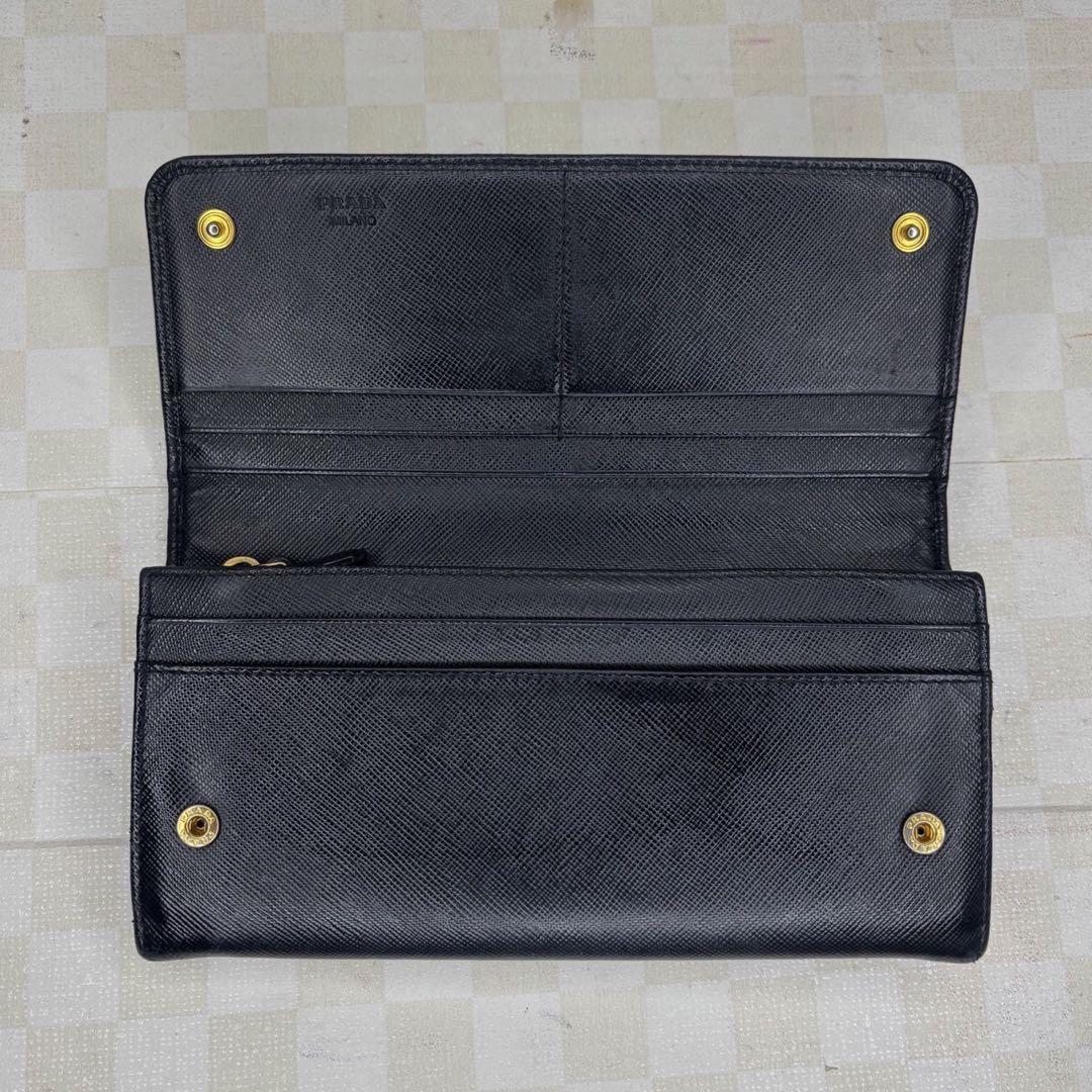 極美品　PRADA プラダ　長財布　二つ折り　M86
