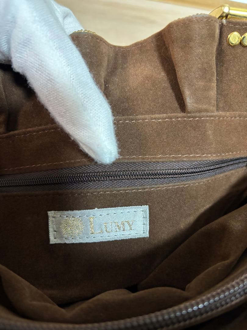 美品　LUMY はしもと　ビーズ刺繍　ビーズバッグ　皇室御用達　貴重　フリル