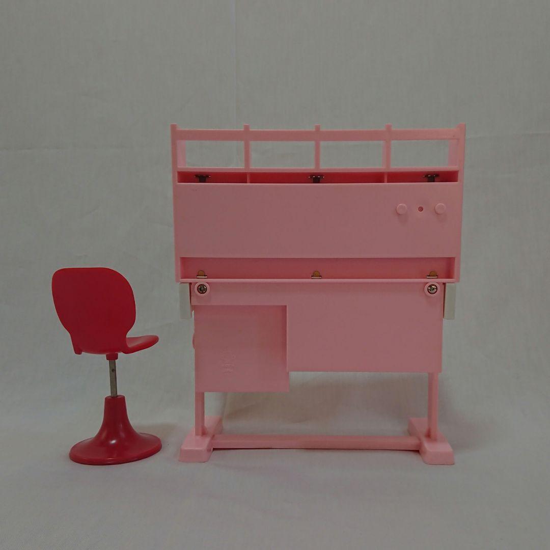 リカちゃん 学習机 白い白い家具セット わたしのおへやシリーズ  家具