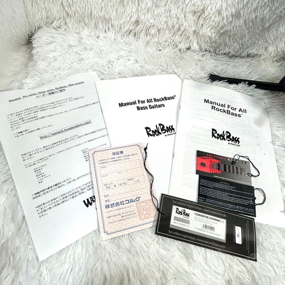 【美品】Warwick Corvette Active アクティブ 純正ギグ