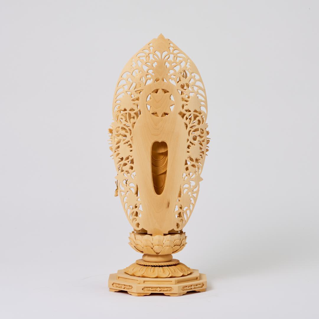 黄楊　６寸　立千手観音 #079